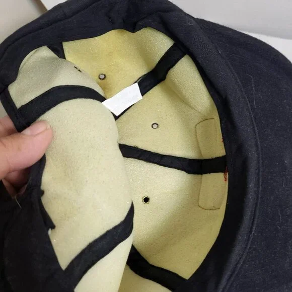 Black Rope-Trim Baseball Cap - Picture 11 of 11